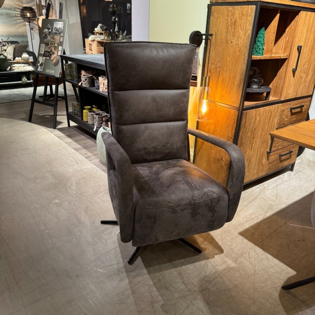 Relaxfauteuil Seduto Microleder Dakota Grey Elektrisch -, Niet ingevuld, Niet ingevuld, Niet ingevuld