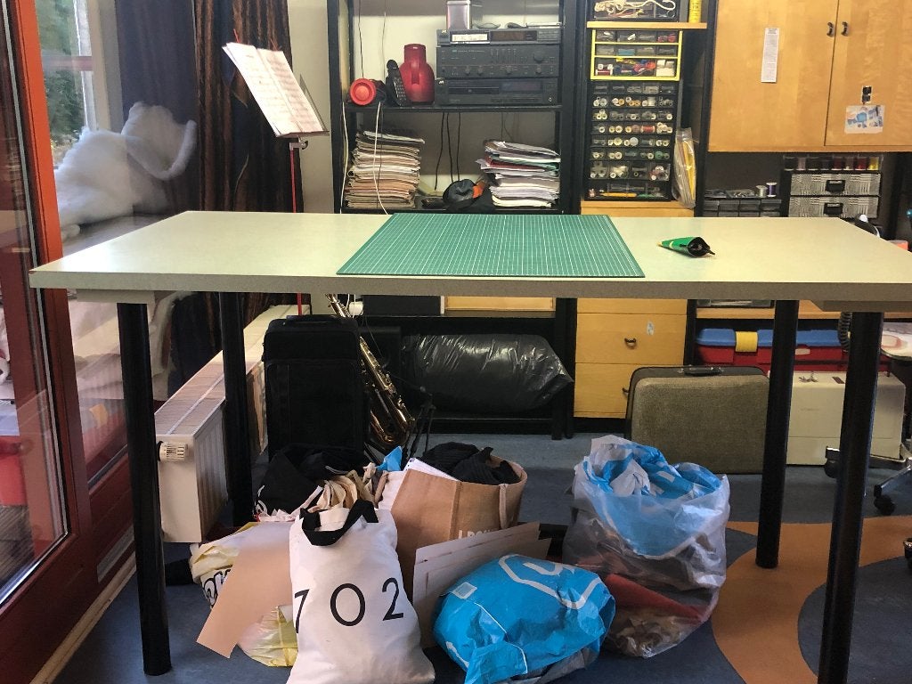 Tafel, Huis en Inrichting, Tafels | Eettafels, Ophalen, Gebruikt, Strak model, 50 tot 100 cm