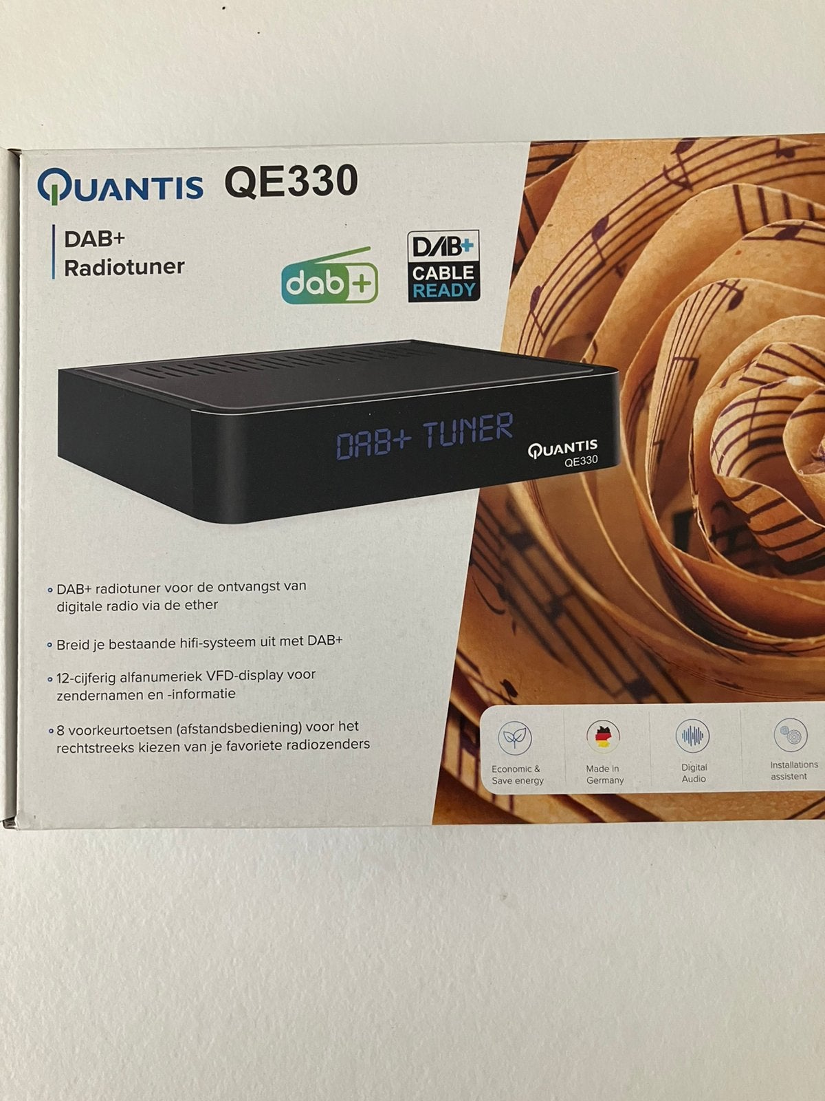 DAB+ radiotuner Quantis QE 330, Ophalen, Zo goed als nieuw