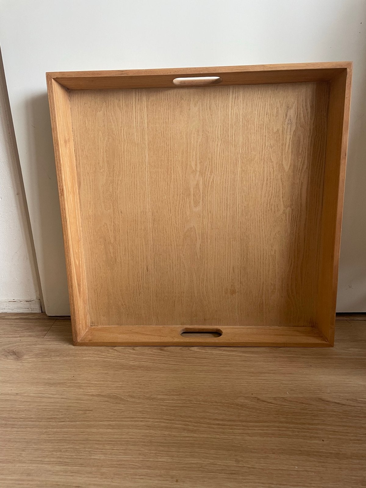 Houten dienblad 50 x 50, Ophalen, Gebruikt, Vierkant, Dienblad
