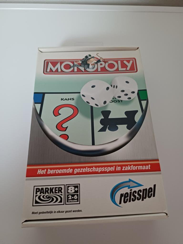 Monopoly Reisspel - Nieuw in verpakking, Parker, Nieuw, Ophalen of Verzenden, Een of twee spelers