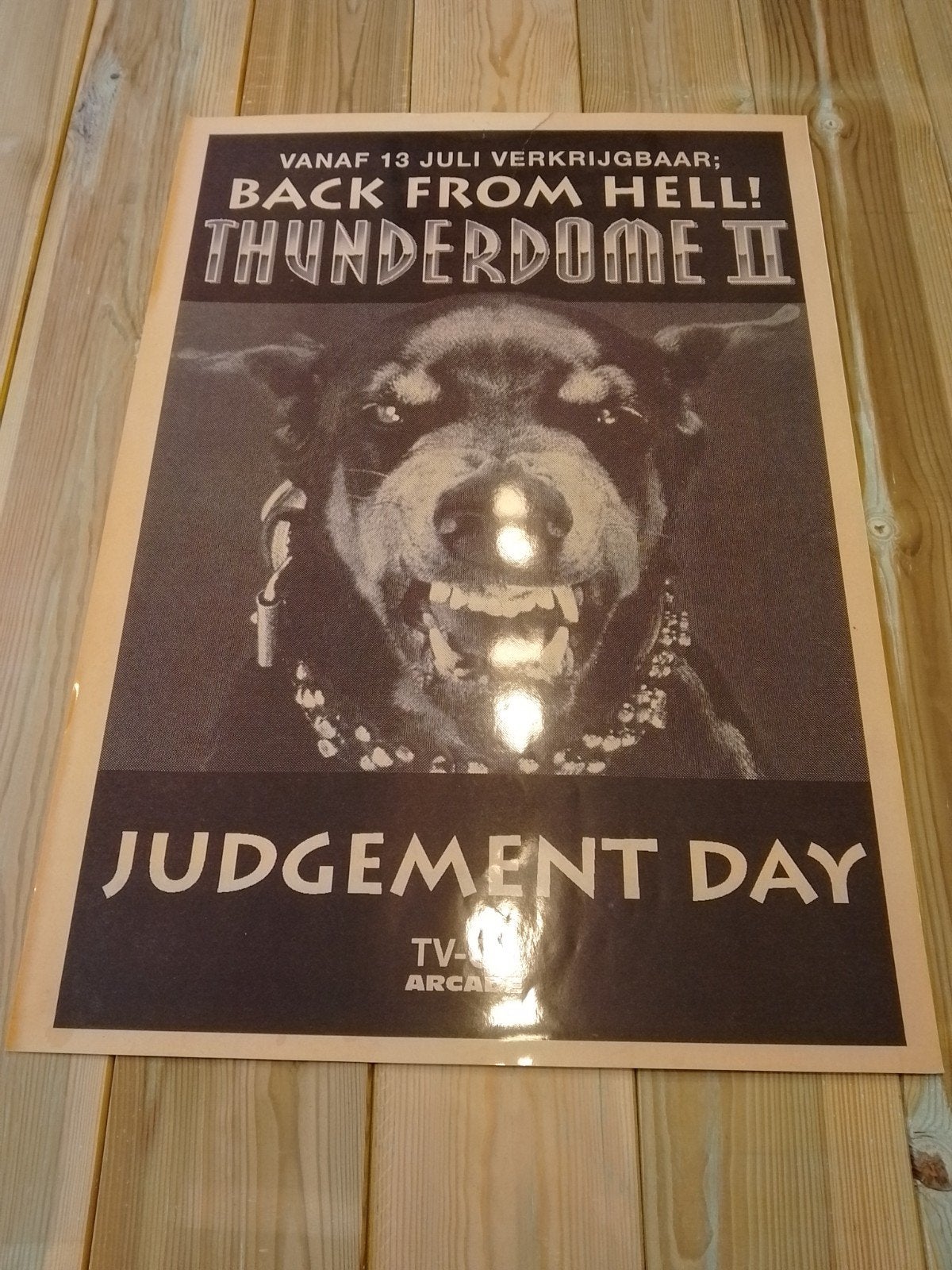 Thunderdome II poster hardcore gabber ID&T, Ophalen of Verzenden, Nieuw, Muziek