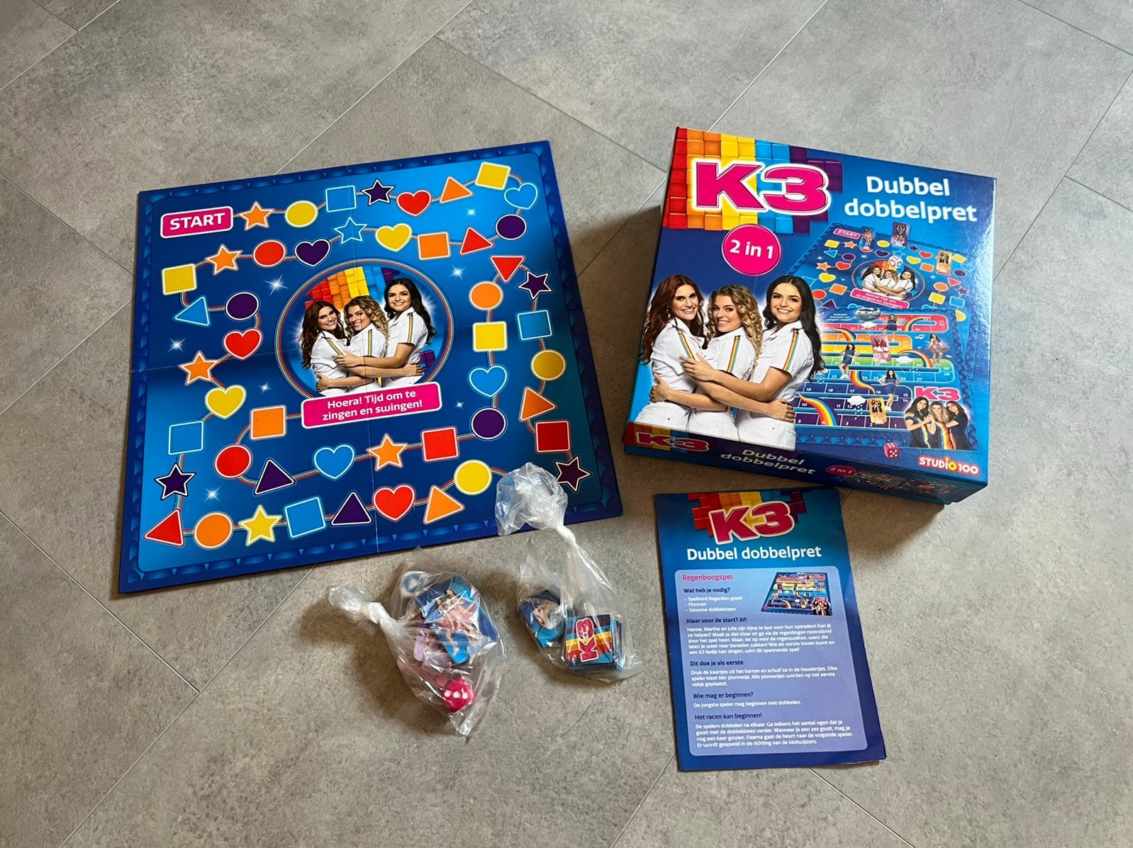 K3 bordspel Dubbel dobbelpret, Hobby en Vrije tijd, Gezelschapsspellen | Bordspellen, Ophalen of Verzenden, Nieuw
