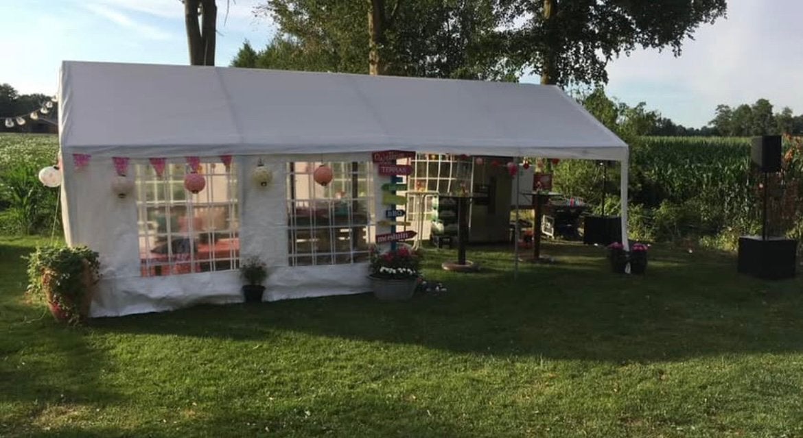 Te huur! Partytent feesttent 6x3 8x4, Tuin en Terras, Partytenten, Ophalen, Nieuw