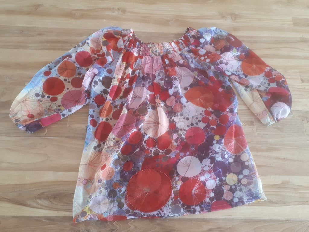 Feestelijk, doorzichtig Geisha shirtje, Geisha, Meisje, Ophalen of Verzenden, Zo goed als nieuw