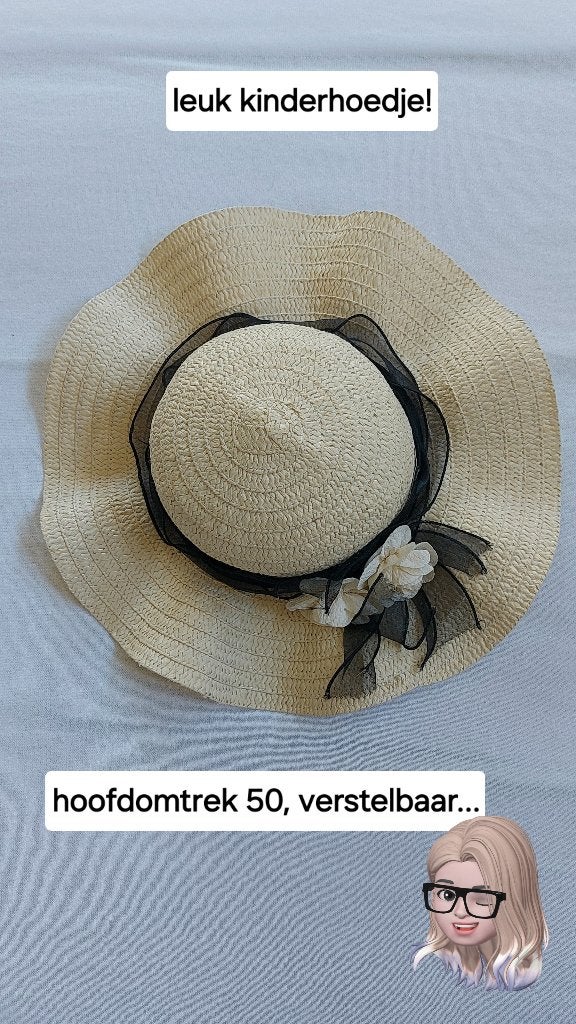 Meisjeshoed, Kinderen en Baby's, Kinderkleding | Petten en Hoeden, Meisje, Hoed, Ophalen of Verzenden, Zo goed als nieuw