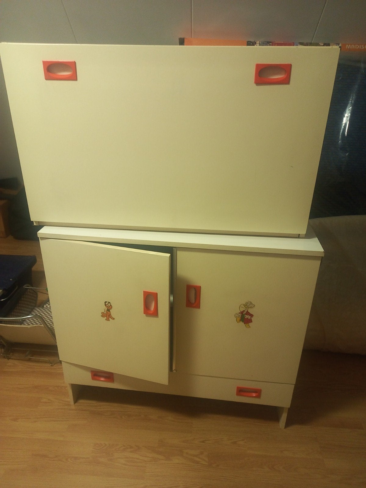 Vintage kindercommode/kast met opbergunit, Ophalen, Gebruikt, 50 tot 70 cm, 75 tot 100 cm