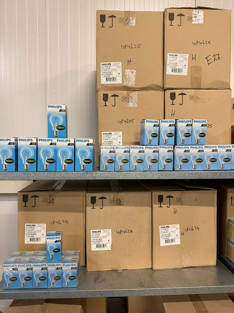 Lampe Philips groot assortiment €2,00 /stuk, 30 tot 60 watt, E27,E14, verschillende wattages, Gloeilamp, Nieuw