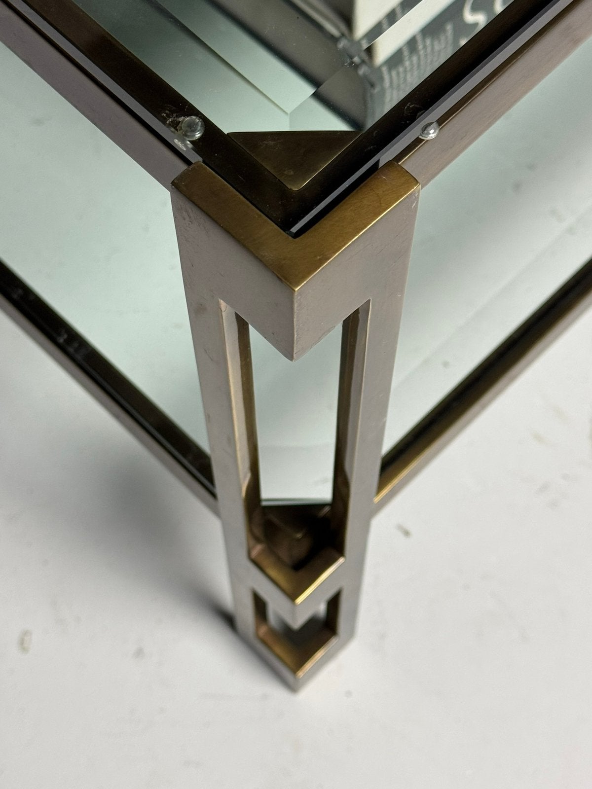 Salontafel glas vintage, Ophalen of Verzenden