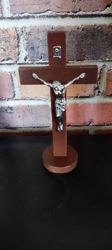 Mooi Religieuze Houten Jezus Kruis, Ophalen of Verzenden