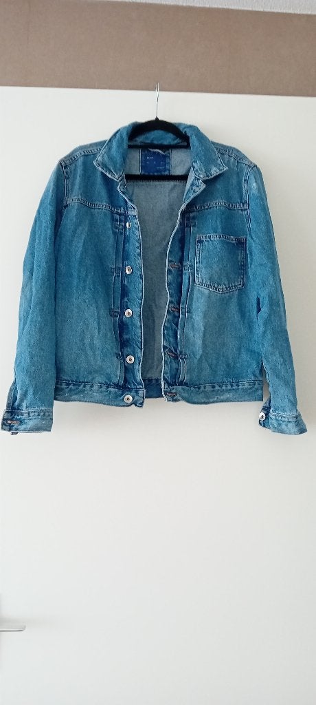 Jeans jasje Zara jacket denim jack spijkerjasje, Ophalen, Gedragen, Blauw