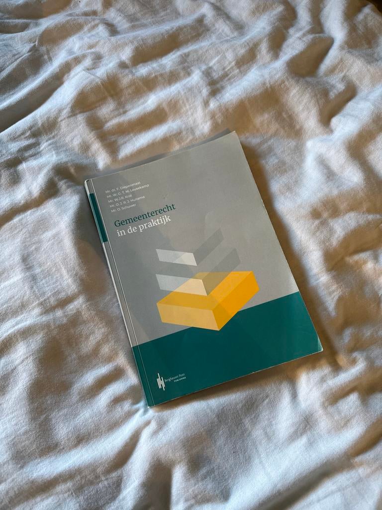Gemeenterecht in de praktijk - Juridisch handboek, Boeken, Verzenden, Gamma, Gelezen, HBO