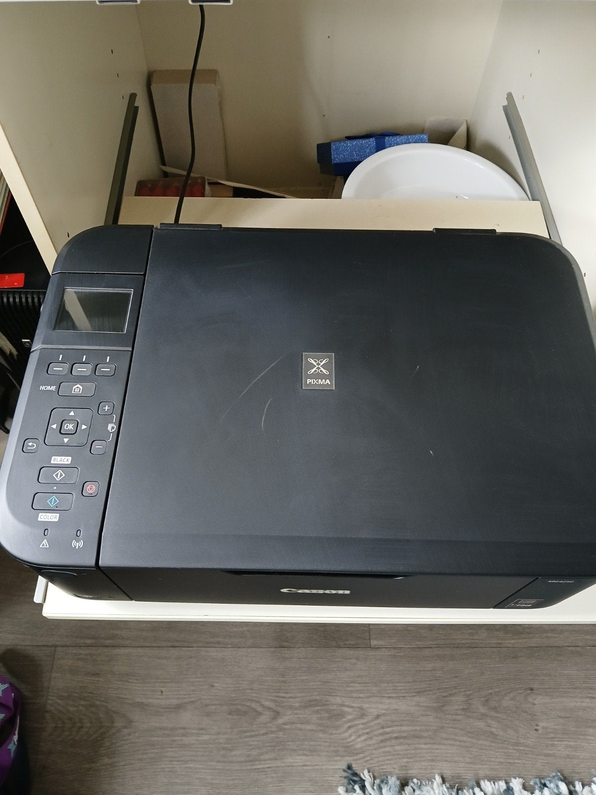 Canon kleurenprinter, Ophalen