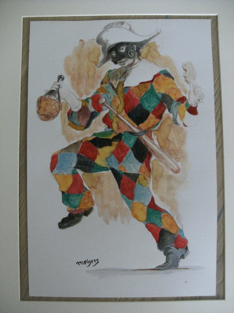 Henk Melgers  ( Harlekijn ), Antiek en Kunst, Ophalen of Verzenden