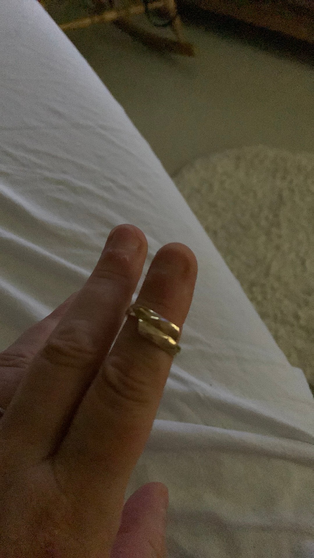9karrat gouden ring maat 20, Sieraden, Tassen en Uiterlijk, Ringen, 20 of groter, Ophalen of Verzenden, Zo goed als nieuw, Dame
