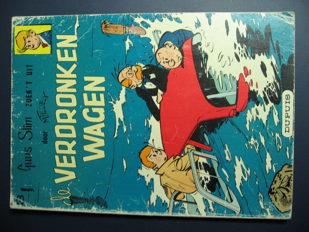 Guus Slim zoek't uit. Nr 3 De Verdronken wagen., Boeken, Eén stripboek, Ophalen of Verzenden, Gelezen
