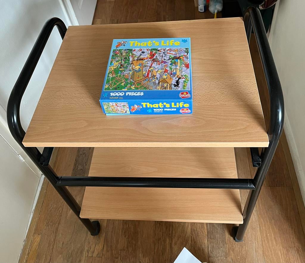 Computermeubel met twee planken, Huis en Inrichting, Kasten | Computermeubels, Gebruikt, 70 tot 120 cm, Minder dan 70 cm, 40 tot 80 cm