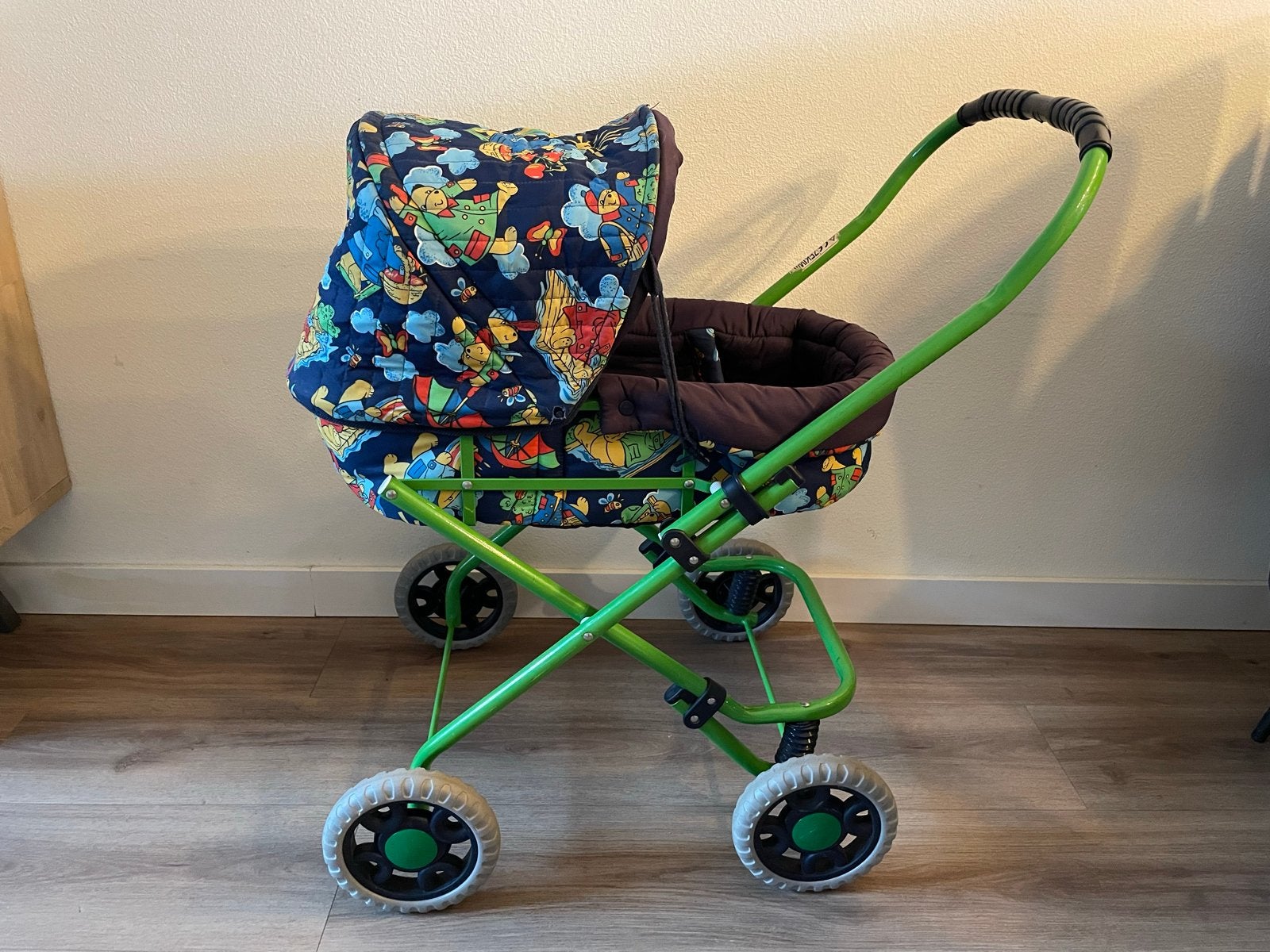 Topolino poppenwagen met vering en vrolijke print, Ophalen of Verzenden, Zo goed als nieuw, Overige typen