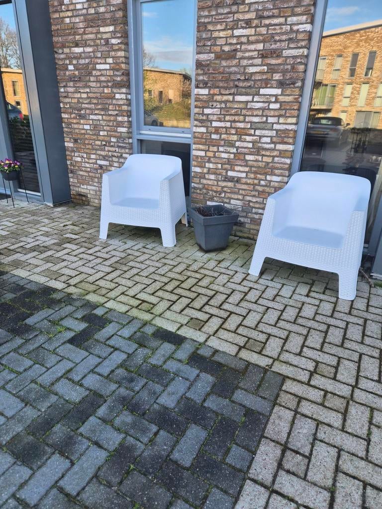 4 Keter tuinstoelen in prima staat, Tuin en Terras, Ophalen, Gebruikt, Kunststof