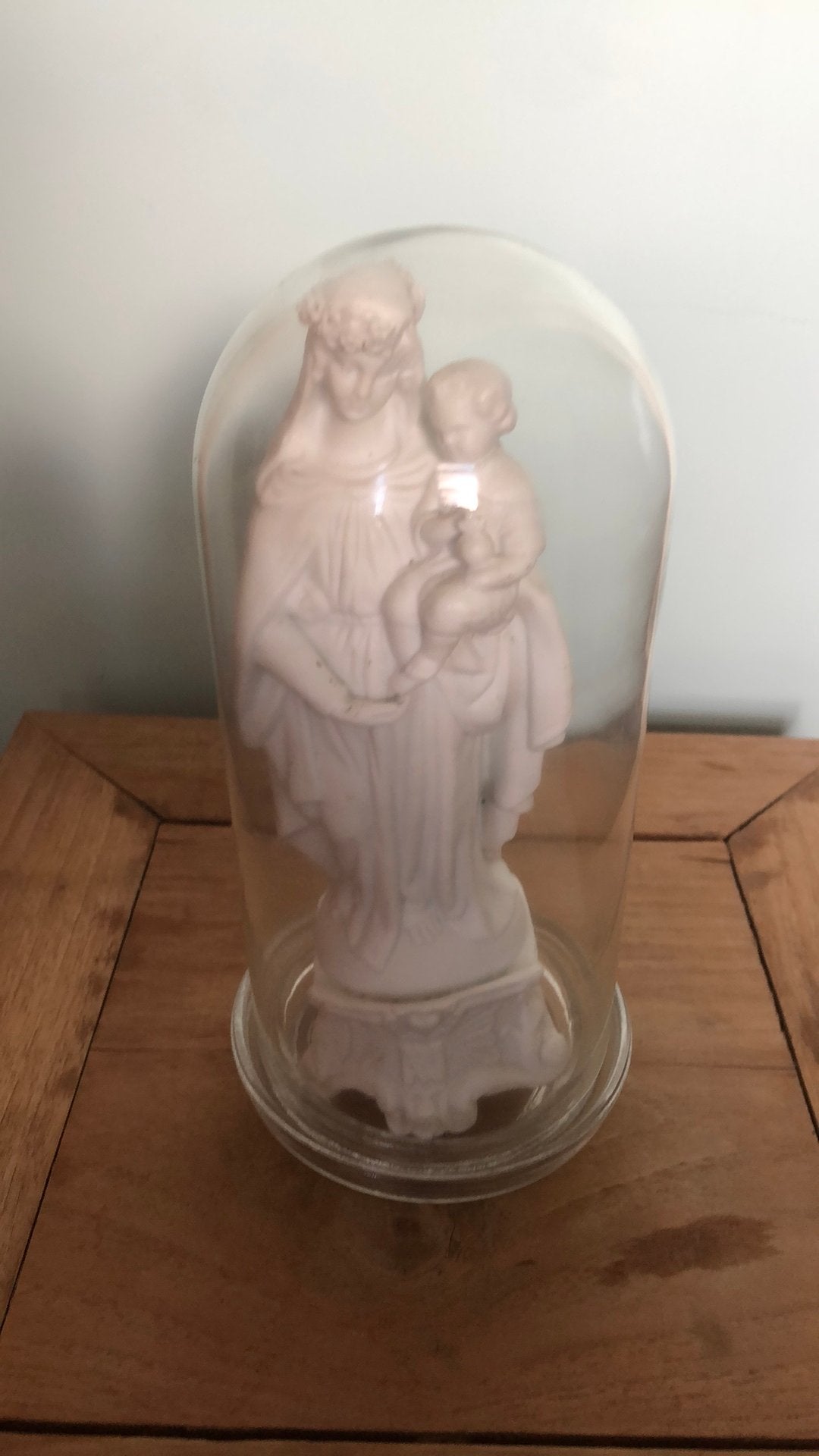 Glazen stolp met Maria beeld, Ophalen of Verzenden