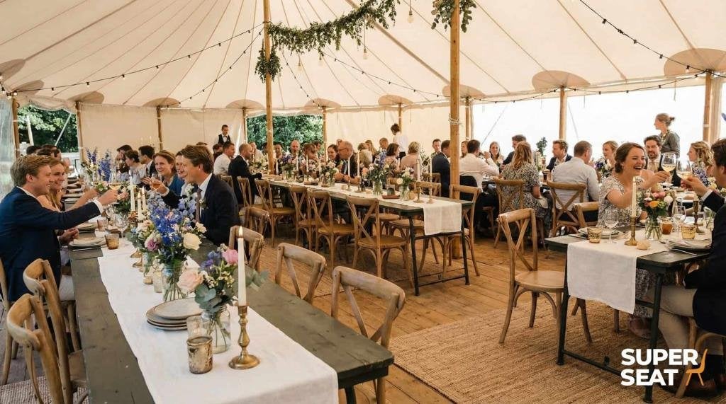 250x Vintage terras klaptafels, horeca leger tafel 417, Ophalen of Verzenden, Gebruikt