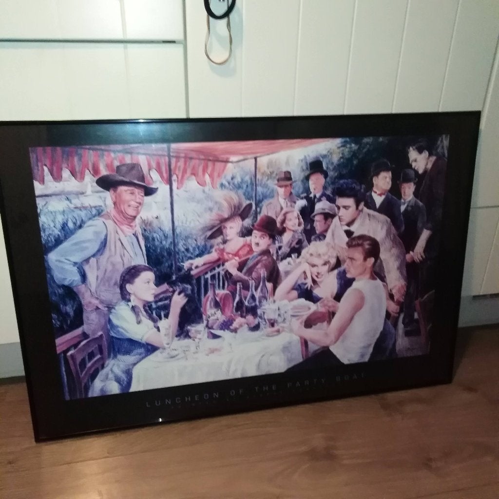 Luncheon of the Party Boat George Bungarda in 1993, Huis en Inrichting, Woonaccessoires | Wanddecoraties, Ophalen, Gebruikt, Meerkleurig