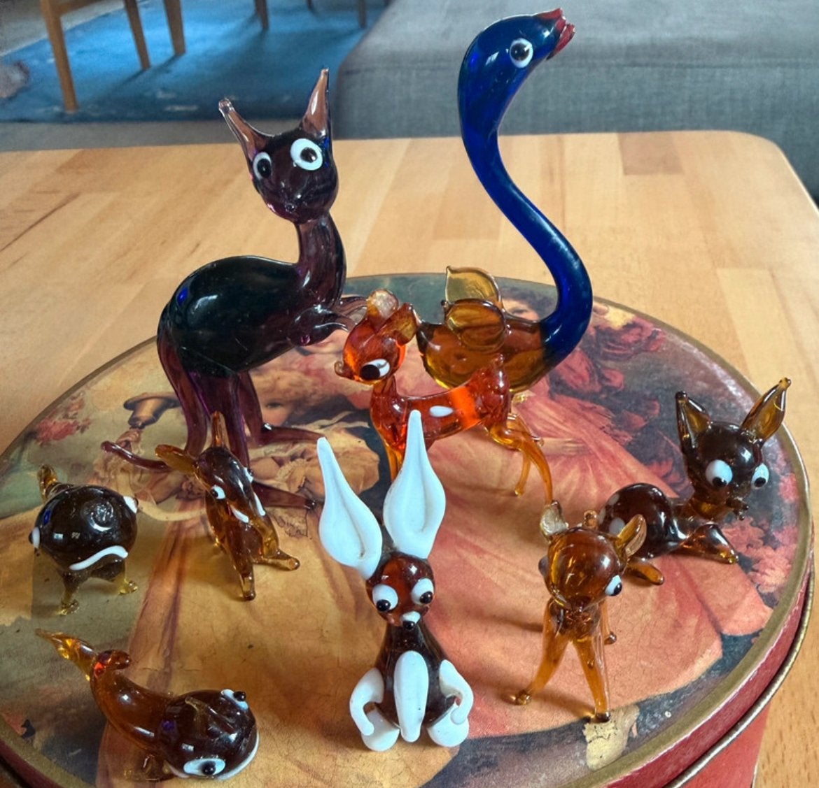 Collectie van 50 glazen dieren, Ophalen, Zo goed als nieuw, Hond of Kat, Beeldje of Figuurtje