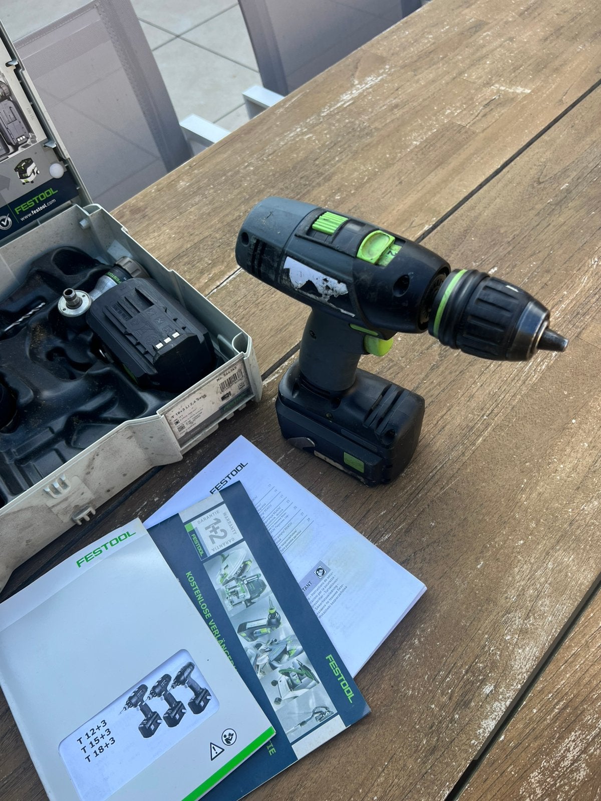 Festool accuschroefmachine 18 volt, Ophalen of Verzenden, Zo goed als nieuw, Boor- en Schroefmachine