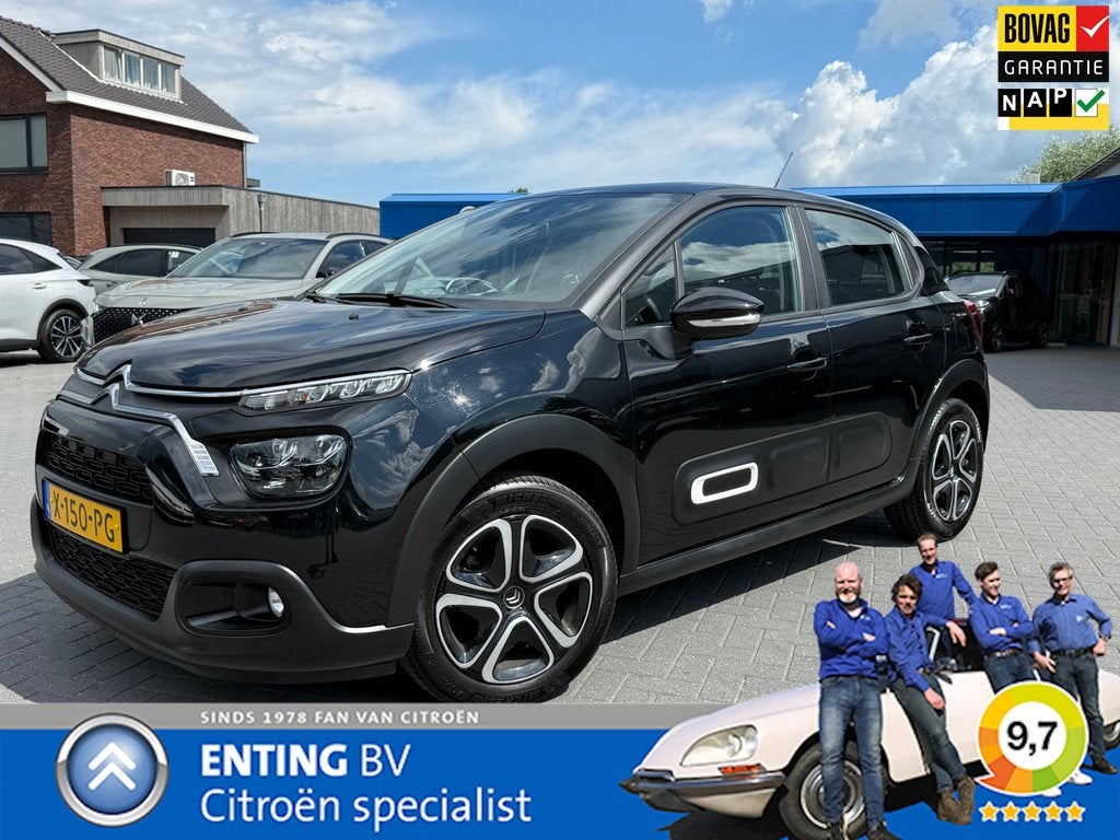Citroen C3 1.2 PT 82PK PLUS NAVIGATIE ECC BLUETOOTH CARPLAY/, Auto's, Citroën, Voorwielaandrijving, 83 pk, Euro 6, 1199 cc
