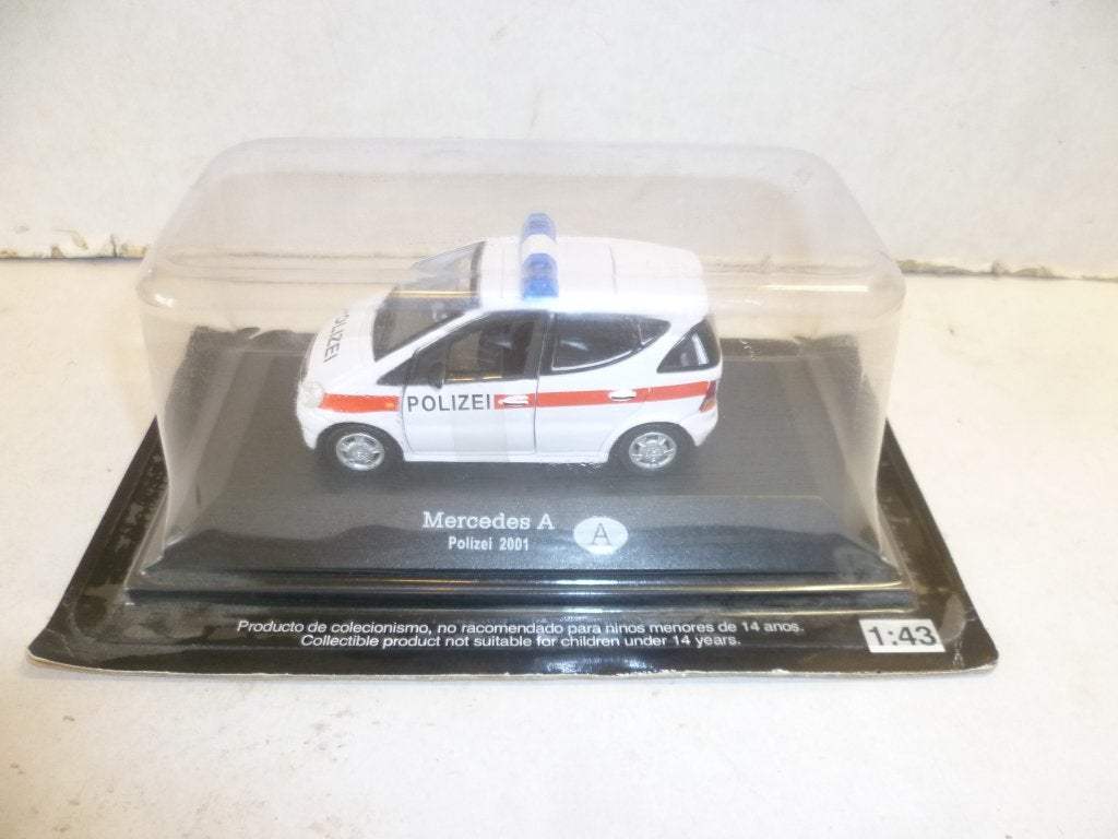Mercedes A 2001 Polizei nieuw in verpakking 1:43 modelauto., Ophalen of Verzenden, Nieuw, Auto, Overige merken