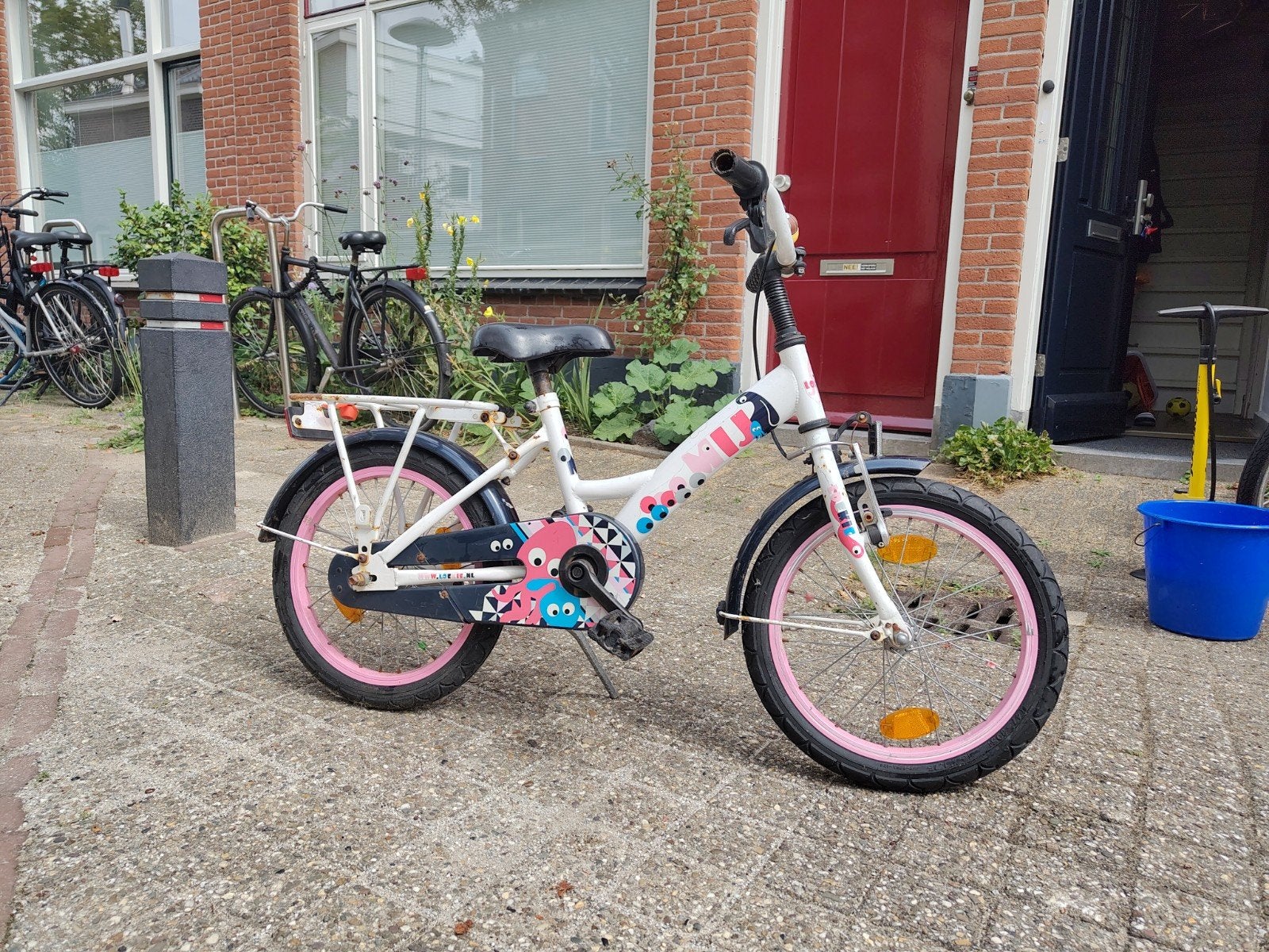 Loeki kinderfiets 16 inch, Fietsen en Brommers, Fietsen | Kinderfietsjes, Ophalen, Terugtraprem, Loekie, 16 tot 20 inch