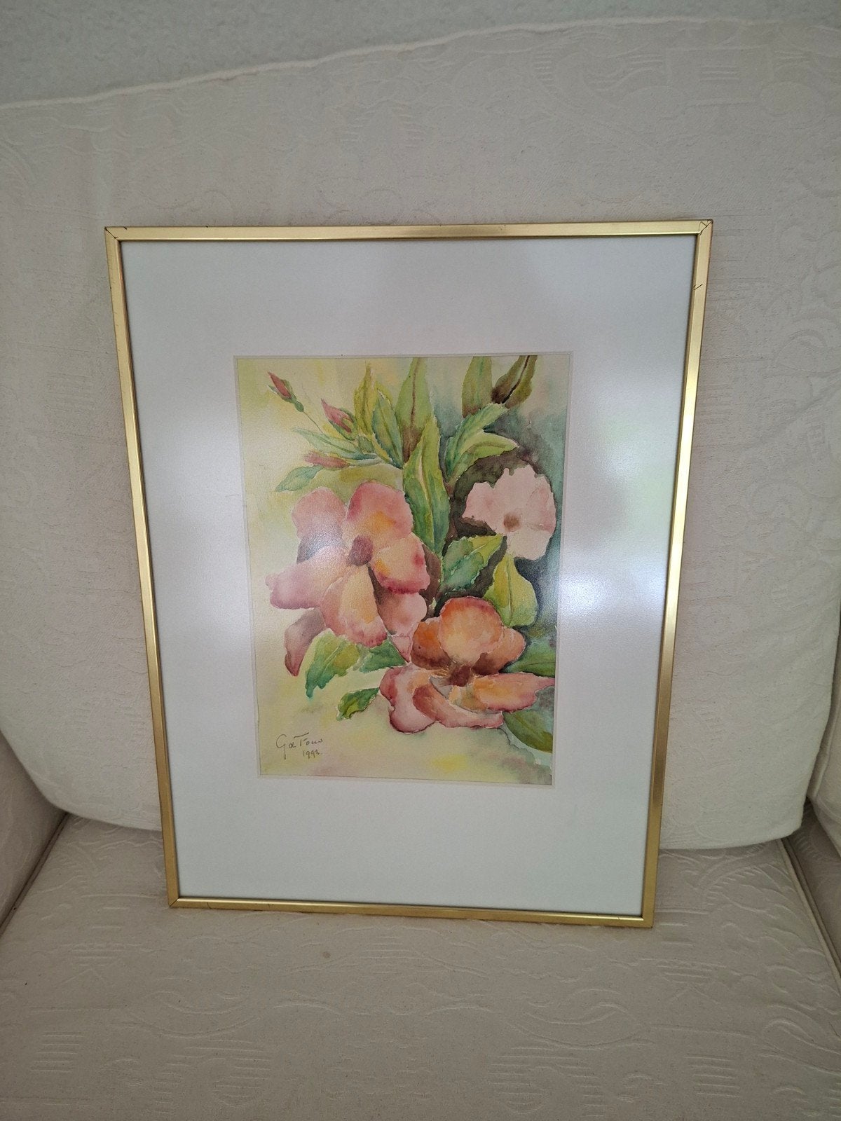 Prachtige aquarel incl lijst, Ophalen of Verzenden