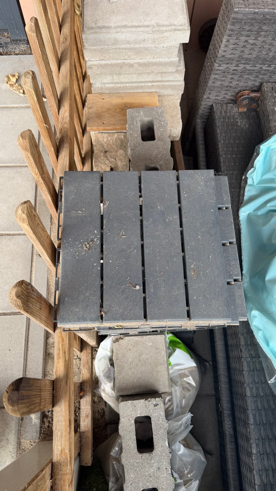 Ikea Gebruikte terrastegels van kunststof 34 stuks, Tuin en Terras, Terrasdelen en Vlonders, Ophalen, Gebruikt, Kunststof
