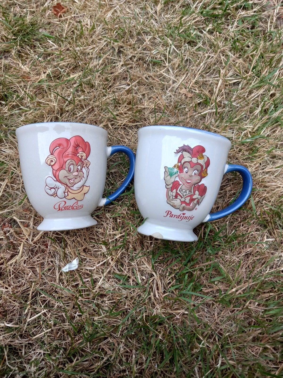 Efteling Pardijntje en Pardoes mokken, Huis en Inrichting, Keuken | Servies, Gebruikt, Overige merken, Keramiek, Overige stijlen