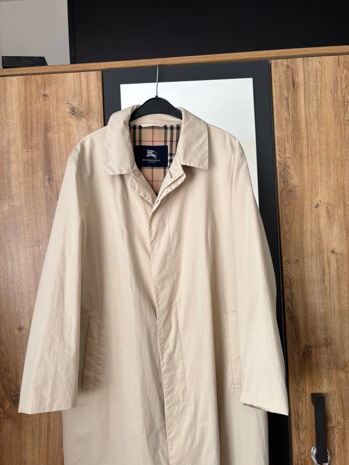Klassieke Burberry Trenchcoat - Maat 18, Ophalen of Verzenden, Gedragen, Maat 46/48 (XL) of groter, Beige