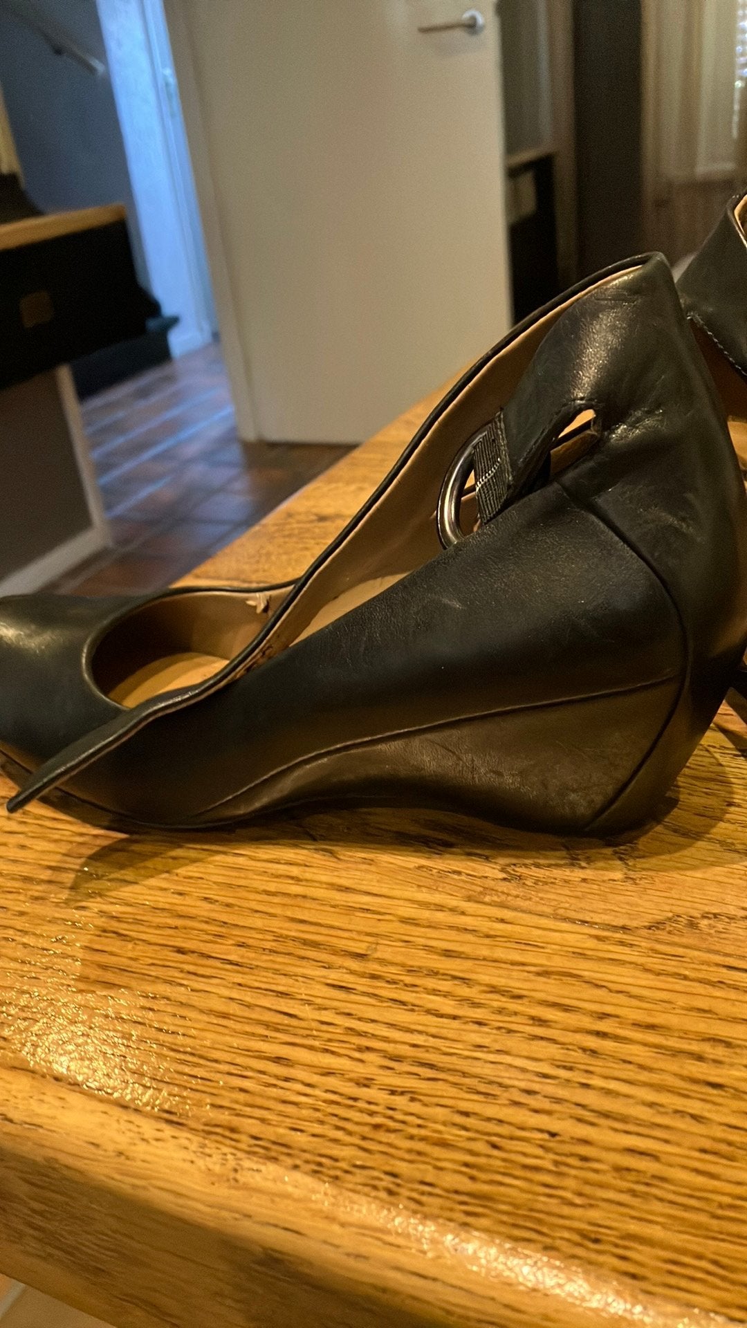 Clarks zwart ledere schoen, Ophalen of Verzenden, Zo goed als nieuw, Zwart