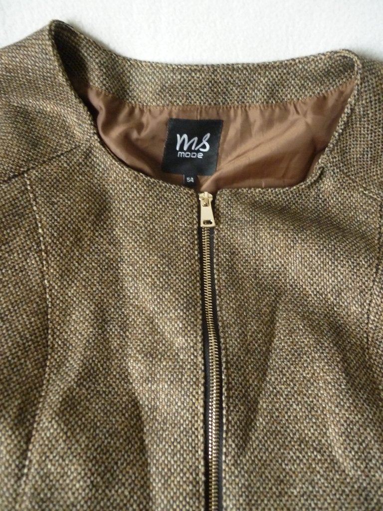 MS Mode jasje maat 54 jas / blazer, Bruin, Maat 46/48 (XL) of groter, Ophalen of Verzenden, Jasje