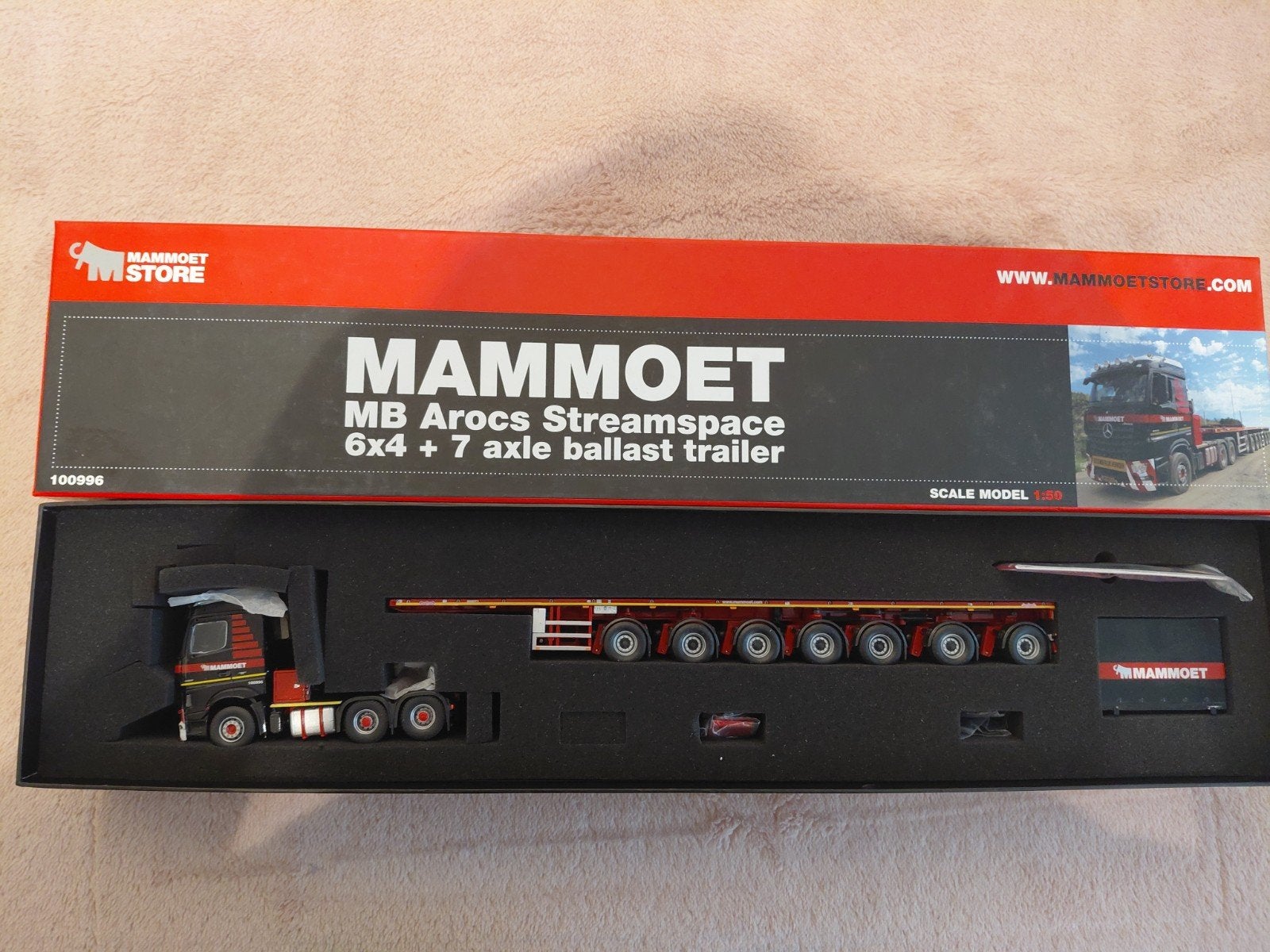 MAMMOET IMC MB ACTROS STRAEMSPACE 6X4 +7 AXLE BALLAST TRAILE, Ophalen of Verzenden, Zo goed als nieuw, Bus of Vrachtwagen