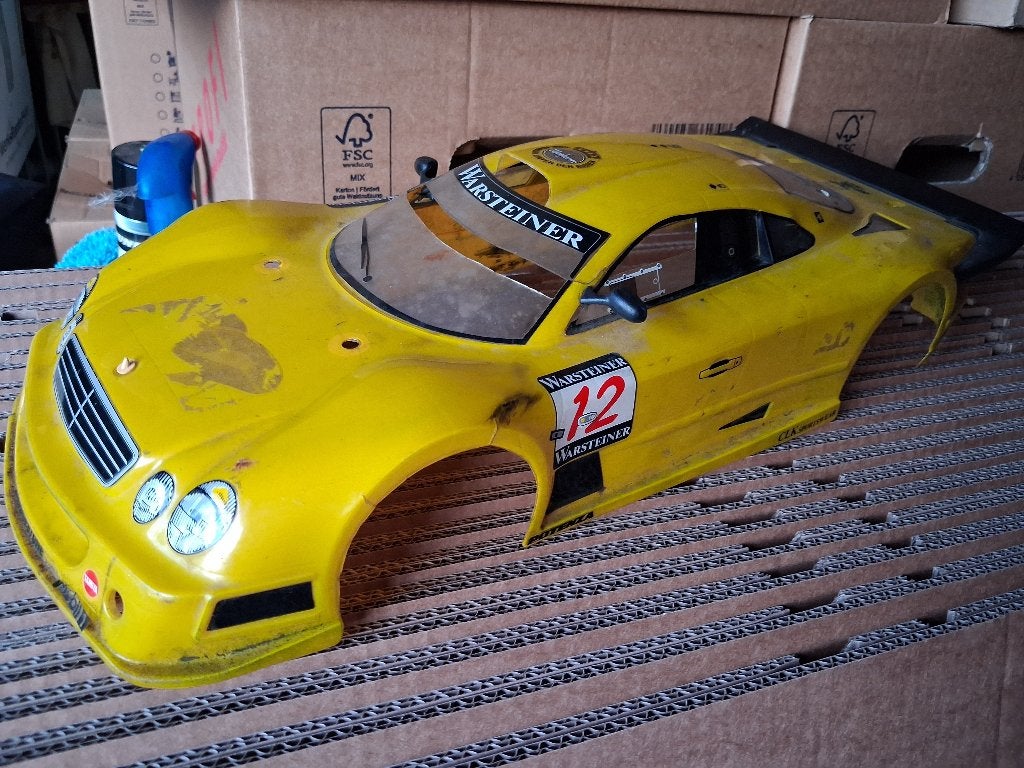 Tamiya Mercedes CLK-GTR 1/10 body, Hobby en Vrije tijd, Ophalen of Verzenden, Gebruikt, Onderdeel