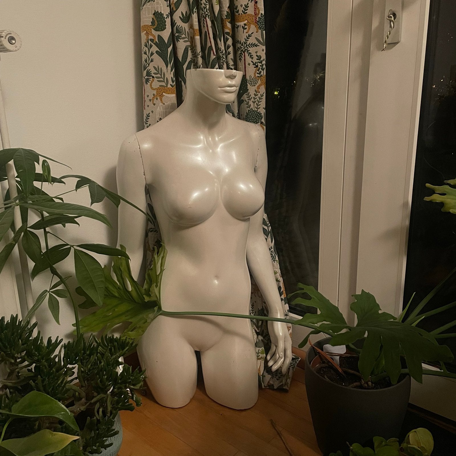 Vintage etalagepop torso - Vrouwelijke paspop, Ophalen