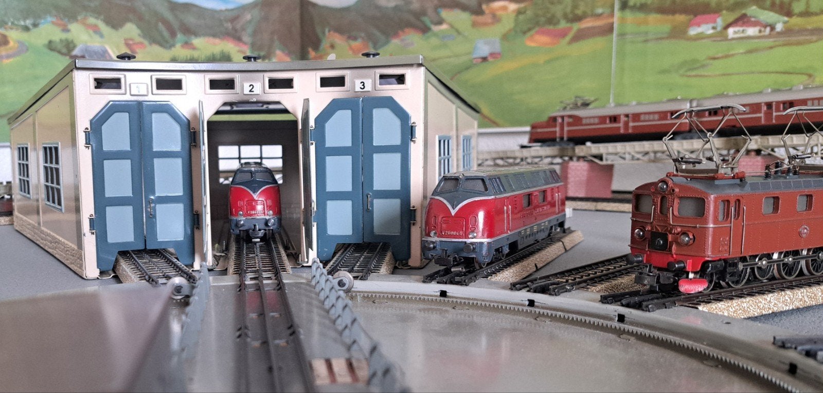 Marklin 3021 versie 1 uit 1957, Wisselstroom, Gebruikt, Locomotief, Ophalen of Verzenden