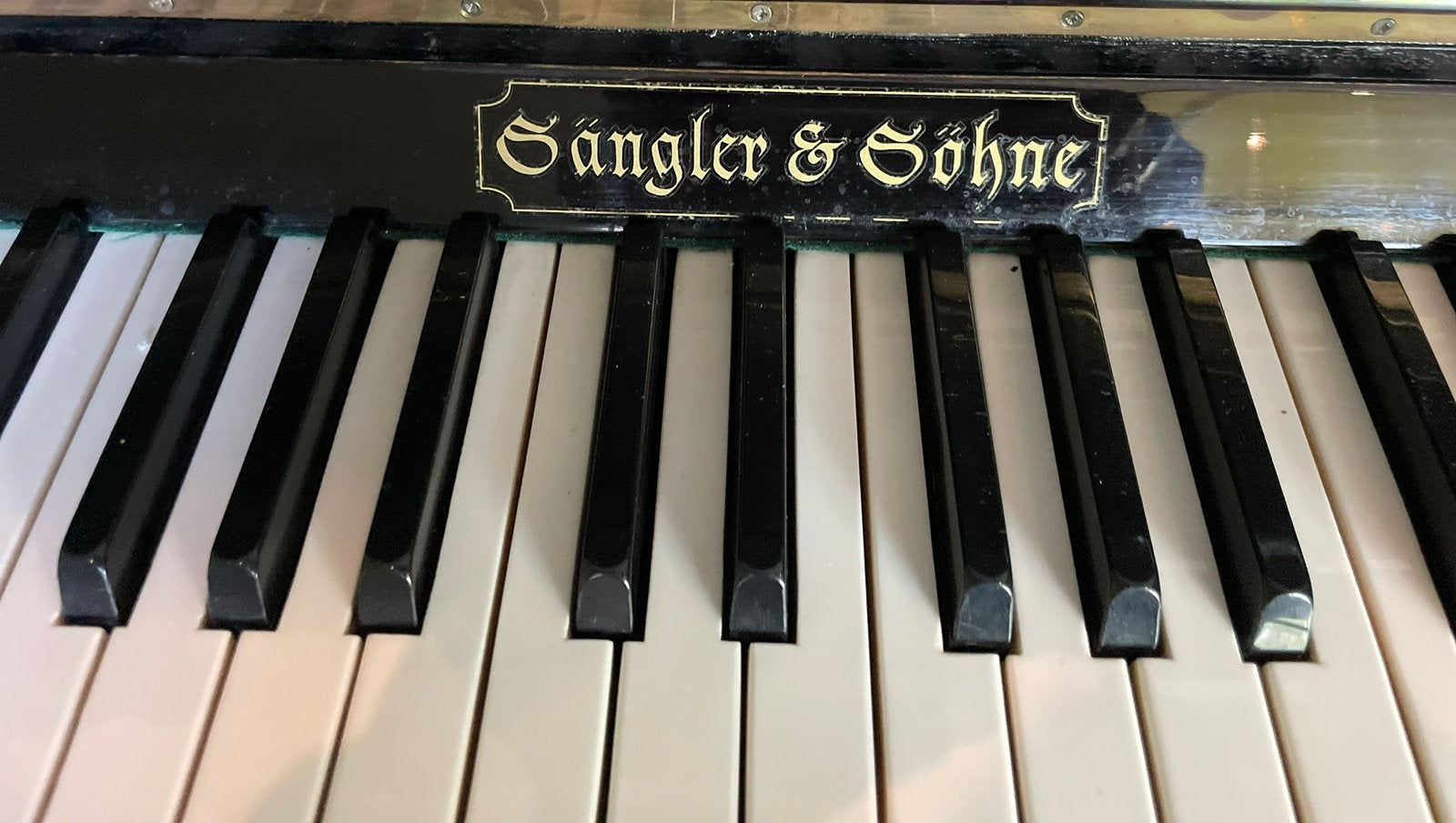 Piano te koop, Muziek en Instrumenten, Piano's, Ophalen, Gebruikt, Zwart, Piano