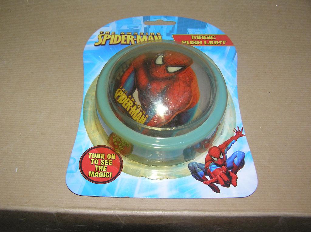 Spiderman magic push light nieuw, Ophalen of Verzenden, Superheld, Nieuw, Gebruiksvoorwerp