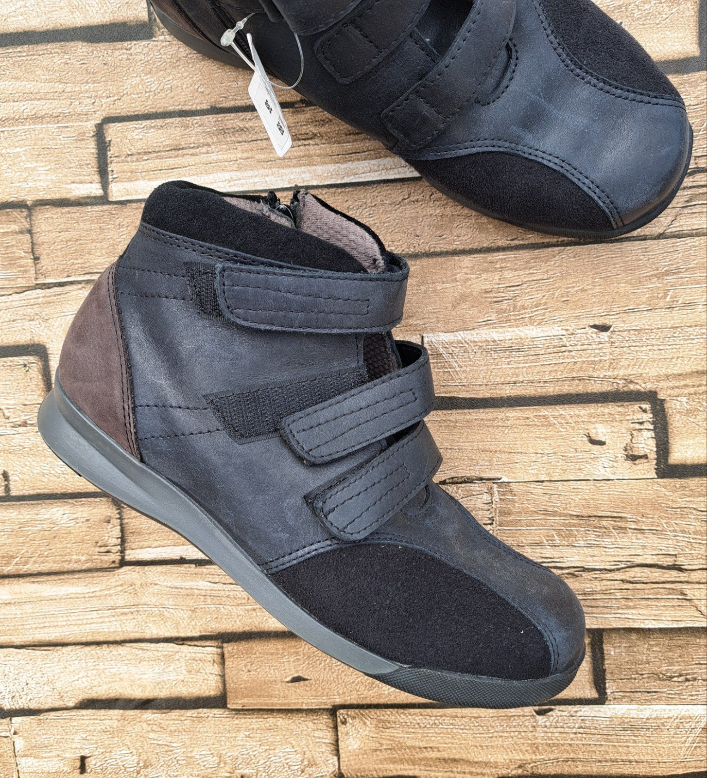 Aco - Nieuwe Leren Sneakers, mt 36, Aco, Verzenden, Zwart, Nieuw