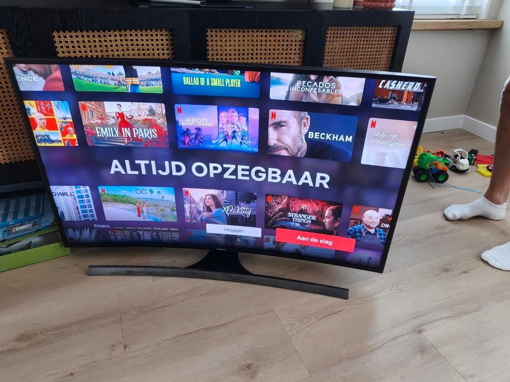 48 inch Samsung 4k curved smart tv, Audio, Tv en Foto, Televisies, Ophalen, Samsung, 100 cm of meer, 4k (UHD)