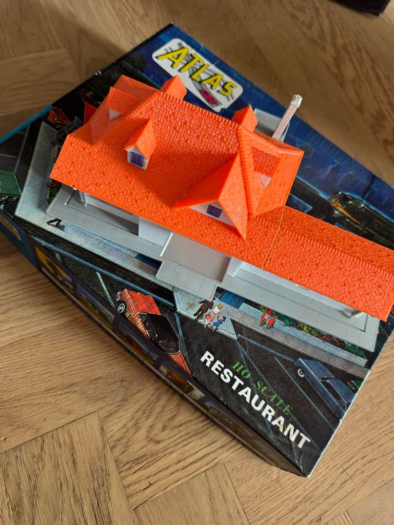 Roadhouse Restaurant Atlas 1:87 H0 Schaal Modelbouw, Hobby en Vrije tijd, Modeltreinen | H0, Overige merken, Gebruikt, Gelijkstroom of Wisselstroom
