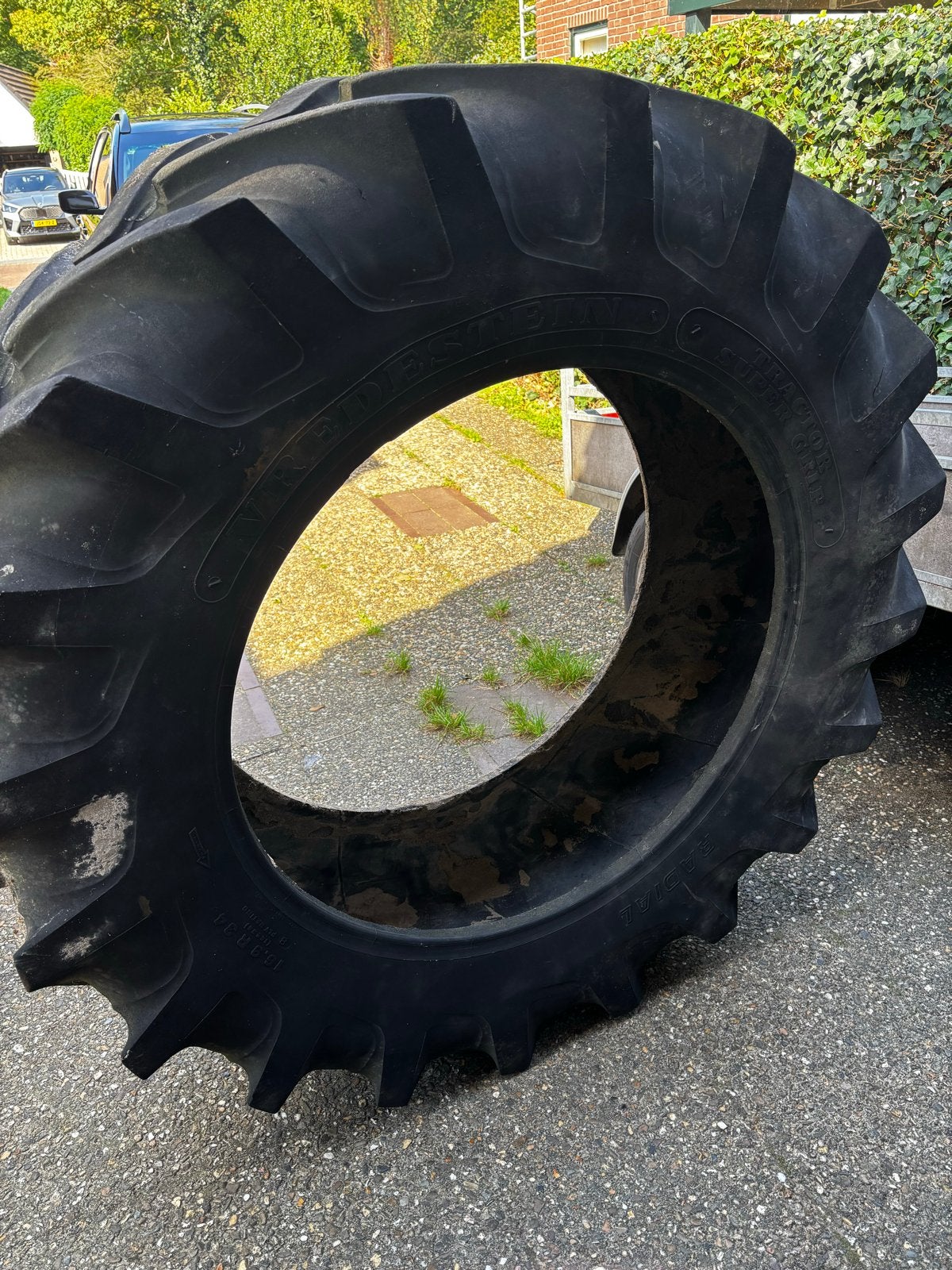 Gebruikte trekkerband voor zandbak, Ophalen, Gebruikt