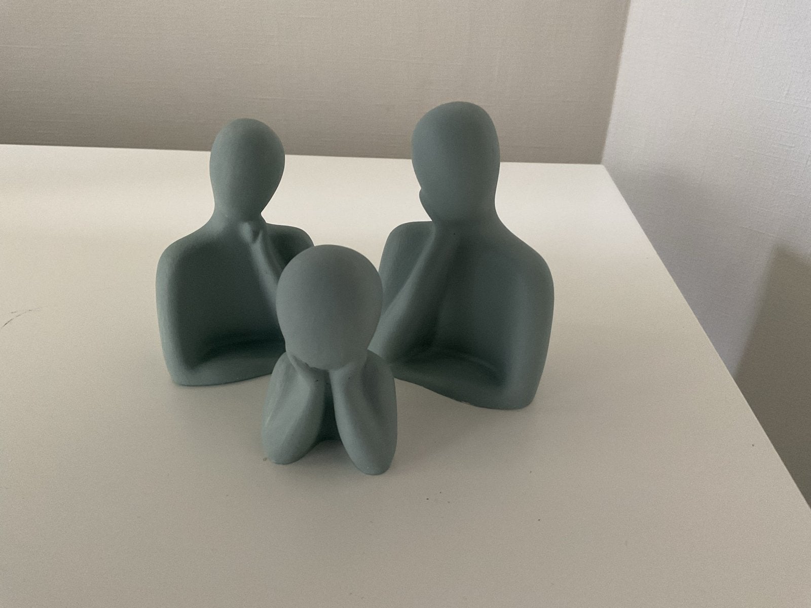 Decoratie beeldjes: Familie (vader, moeder, kind), Ophalen, Meerkleurig, Overige materialen, Nieuw