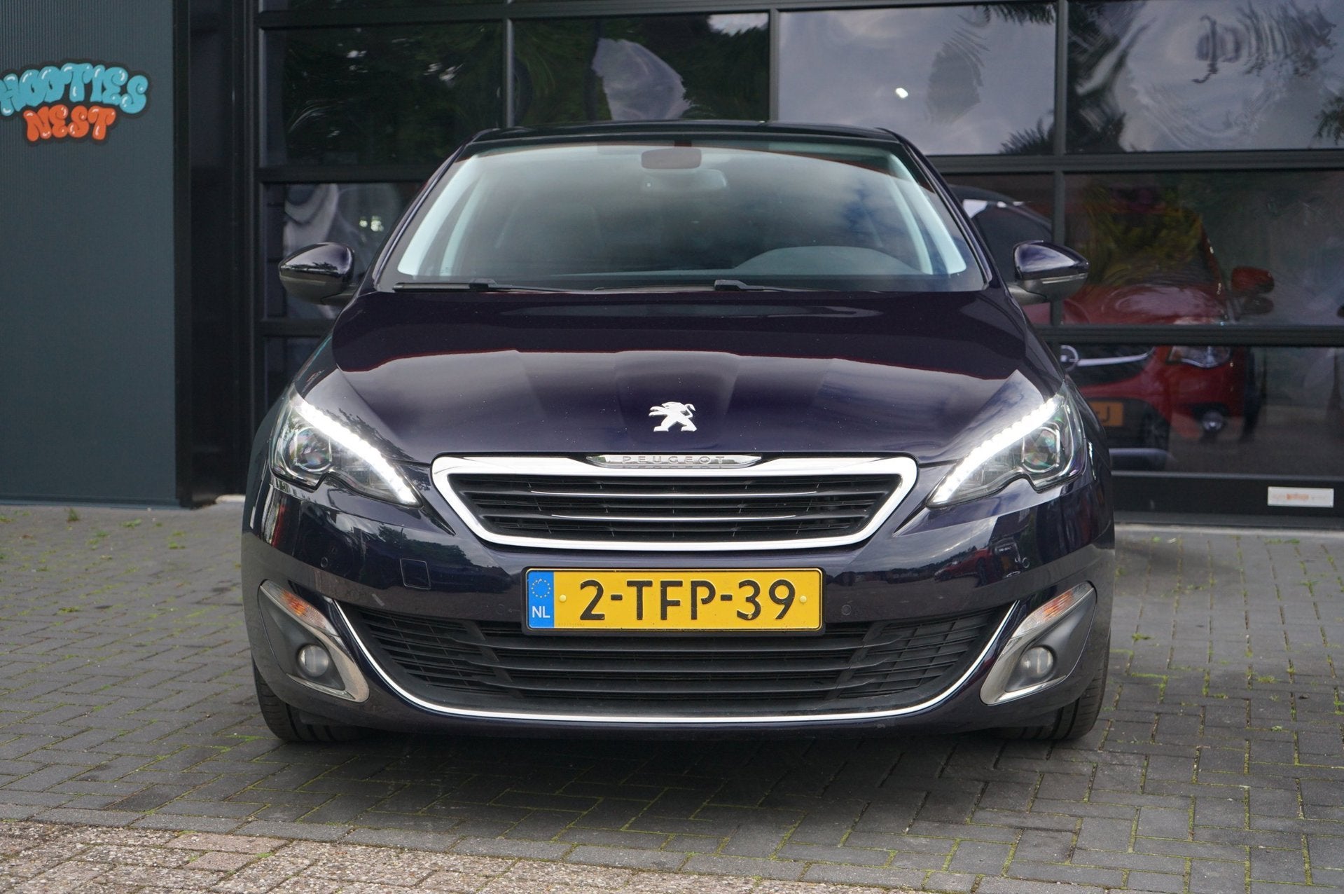 Peugeot 308 1.6 THP Première | Panoramadak | Adaptive cruis, Auto's, Stof, Gebruikt, Zwart, Blauw