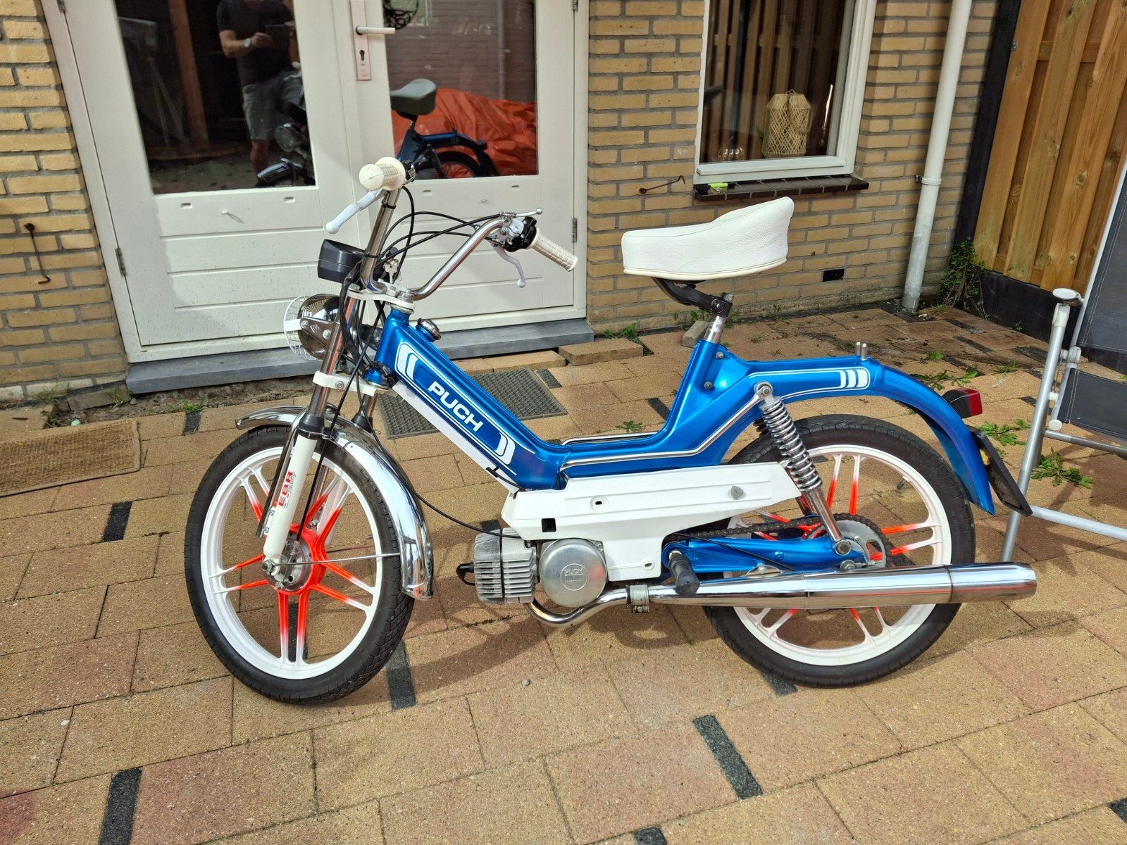 Volledig gerestaureerde Puch Maxi met 70cc Airsal cilinder, Ophalen, Zo goed als nieuw, 1 versnellingen, Maxi